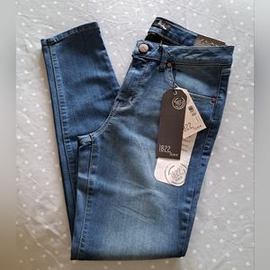 1822 silk denim JEANS ankle skinny NEW sizes 6-8-10-14 BRANS NEW